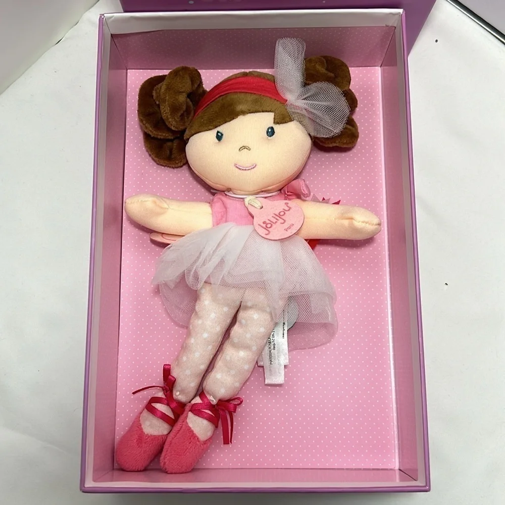 Creation Doudou et Compagnie JoLiJou Paris Les Tutus Doll soft ballet girl‎
